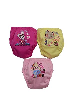 Unisex Bebek Pembe Poopess Alıştırma Külodu 3 Lü