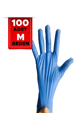 M Beden 100 Adet Tek Kullanımlık Eldiven Plastik Eldiven Temizlik Eldiveni