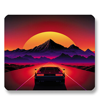 Car Ride 22x18cm MP482218 Mini Boy Gaming Mousepad Dikişsiz Kenar Kaymaz Kauçuk Taban 22x18cm