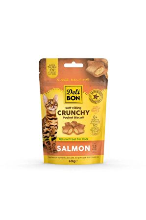 Cruncy İçi Dolgulu Ödül Bisküvisi Somonlu 60gr