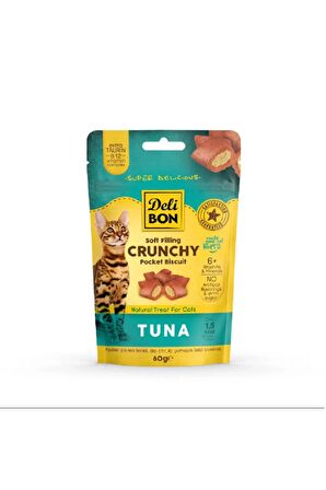 Cruncy İçi Dolgulu Ödül Bisküvisi Tunalı 60gr