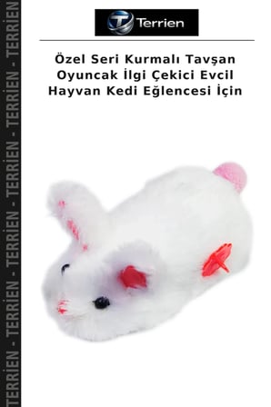 Özel Seri Kurmalı Tavşan Oyuncak İlgi Çekici Evcil Hayvan Kedi Eğlencesi İçin
