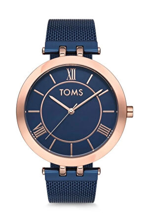 Toms Lacivert Hasır Kordon Erkek Kol Saati T81874C-871-T