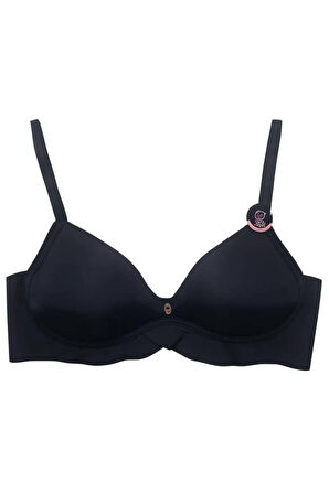 Lazer Kesim Hafif Destekli Sütyen 2'li Set – Siyah,Beyaz