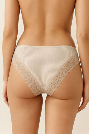 Beli Dantelli Bikini 3'lü Set