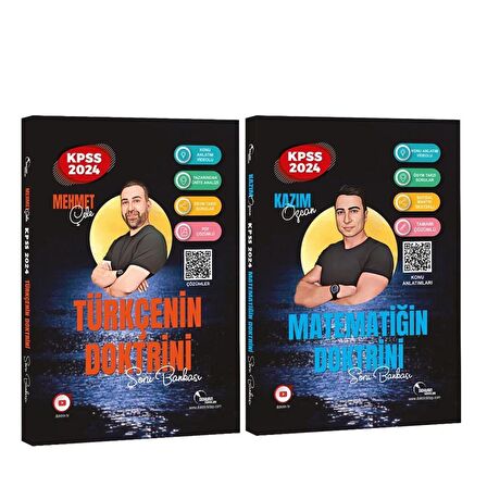 Doktrin 2024 KPSS Türkçe ve Matematik Soru Bankası Seti 2 Kitap