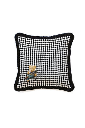 Picniker Teddy 2 Kadife Yastık/Kırlent (Dolgu Boncuk Elyaf, Ulusl. Yıkama Ve Solmama Sertifikası)