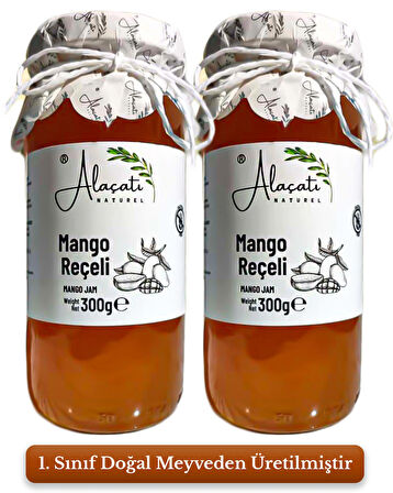 Doğal Mango Reçeli Glutensiz 300 g x2 Adet