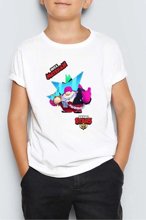 Isme Özel Brawl Stars Buzz Baskılı Çocuk Tişört T-shirt Mr-3