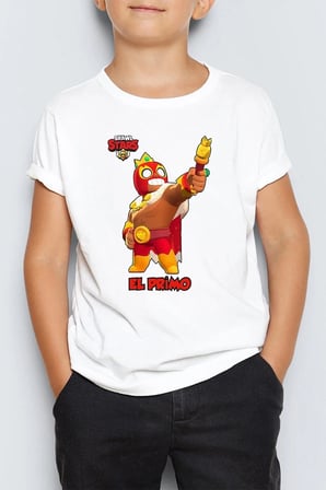 Brawl Stars El Primo Baskılı Çocuk Tişört T-shirt Mr-4