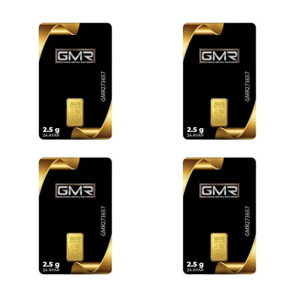 4 Adet 2,5 gr 24 Ayar Altın (GMR)