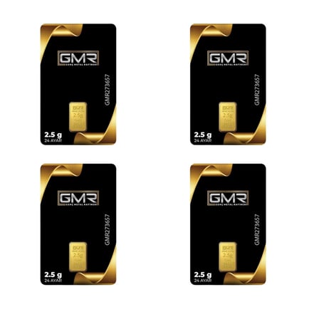 4 Adet 2,5 gr 24 Ayar Altın (GMR)