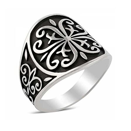 ​Gümüş Türk Motifi Erkek Yüzük