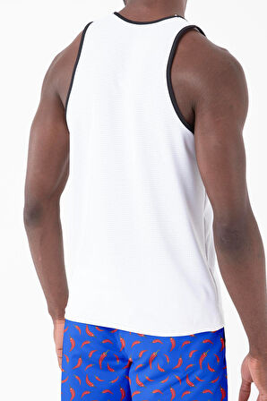 Dijital Baskılı Nefes Alan Clima Control Kumaş Erkek Askılı Plaj Tişört Atlet - MB0392