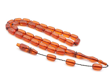 USTA İŞİ SİSTEMLİ KAPSÜL KESİM SARI SIKMA KEHRİBAR TESBİH 154