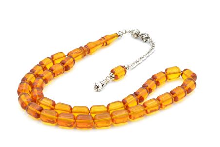 TİLKİ KUYRUĞU KAMÇILI KAPSÜL KESİM SARI SIKMA KEHRİBAR TESBİH 047