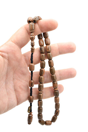 Isa Usta Imzali Çubuk Malzeme Kahverengi Sikma Kehribar Tesbih