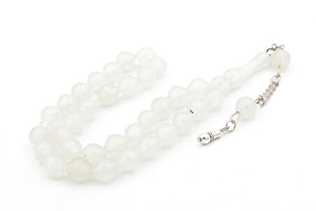 Gümüş Kaplama Kamçılı Faris Döküm Tekerlek Kesim Sarı Sıkma Kehribar Tesbih