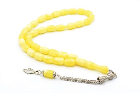 Tilki Kuyruğu Kamçılı Kapsül Kesim Beyrut Damla Kehribar Tesbih Orta Boy