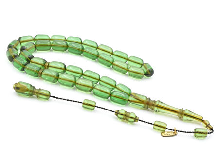 Hakkı Usta İmzalı Kapsül Kesim Açık Mavi Kanada Çubuk Katalin Tesbih