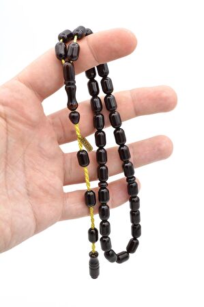 Zeyzun Usta İmzalı Kapsül Model Koyu Kahverengi Sıkma kehribar Tesbih