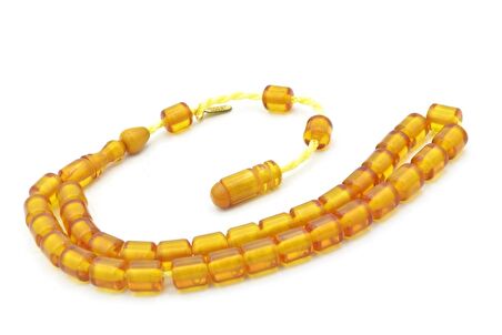 Hakkı Usta İmzalı Kapsül Kesim Bilek Boy Sıkma Kehribar Tesbih 106