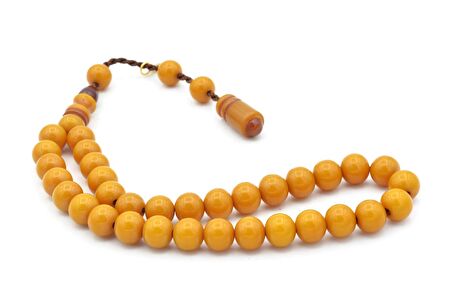 Hakkı Usta İmzalı Küre Kesim Bilek Boy Sıkma Kehribar Tesbih 117