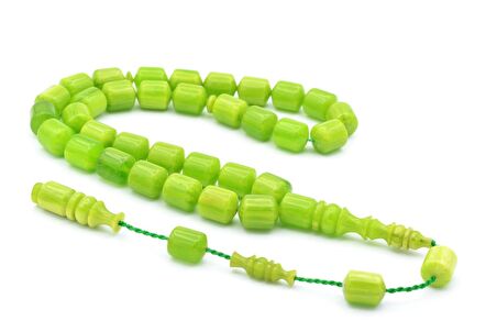 Usta İşi Sistemli Fıçı Kesim Fıstık Yeşili Katalin Tesbih 