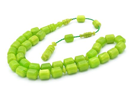 Usta İşi Sistemli Fıçı Kesim Fıstık Yeşili Katalin Tesbih 