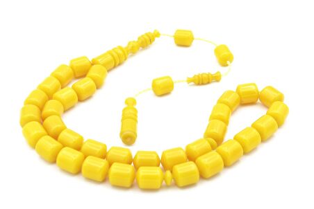 Usta İşi Sistemli Fıçı Kesim Sarı Katalin Tesbih 