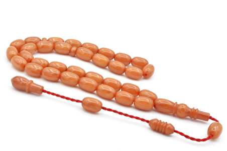 Usta İşi Sistemli Kapsül Kesim Beyaz Hamur Katalin Tesbih 