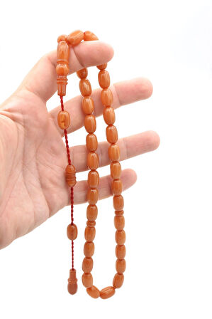 Usta İşi Sistemli Kapsül Kesim Beyaz Hamur Katalin Tesbih 