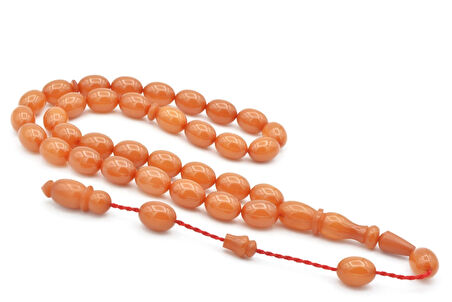 Usta İşi Sistemli Beyzi Kesim Beyaz Hamur Katalin Tesbih 