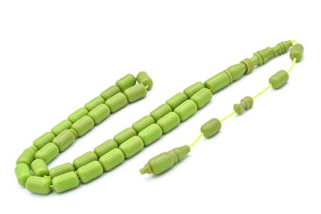 Muzaffer Dağ Usta İşi Yeşil Bowling Topu Katalin Tesbih