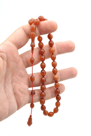 Hikmet Al Said İmzalı Miskevi Sarı Katalin Tesbih