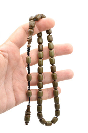 Zübeyir Balkaya İmzalı Kapsül Kesim Hareli Mavi Katalin Tesbih