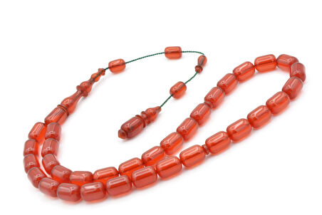 Ebu Şems Usta İşi Kapsül Kesim Yemen Zar Kehribar Tesbih