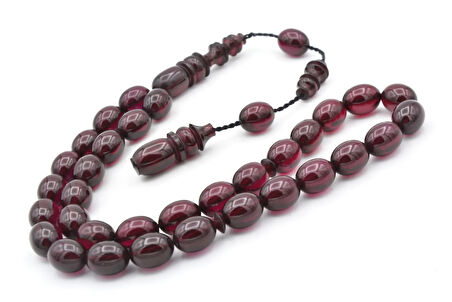 Usta İşi Sistemli Beyzi Kesim Mor Katalin Tesbih