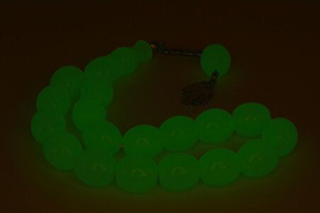 İri Boy Beyzi Kesim Kedi Gözü Fosforlu Efe Maskot Tesbih