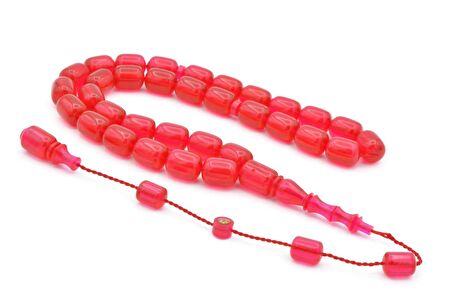 Bünyamin Usta İmzalı Kapsül Pembe Ateş Kehribar Tesbih