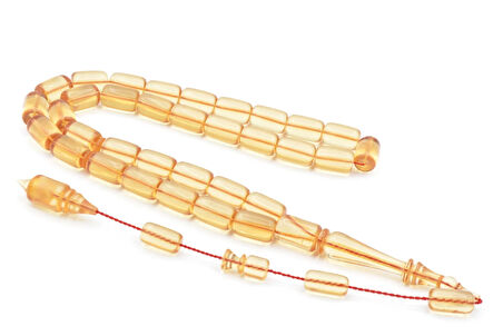 Mehmet Hızarcı Usta İşçilikli Şeffaf Sıkma Kehribar Tesbih