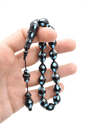 Sistemli Beyzi Kesim İşlemeli Kuka Efe Maskot Tesbih 001