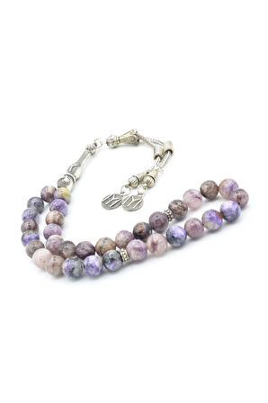 Hakiki Doğal Çeroit Taşı Tesbih 8.5 Mm