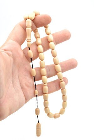 Sistemli Kapsül Kesim İri Boy Beyaz Katalin Tesbih