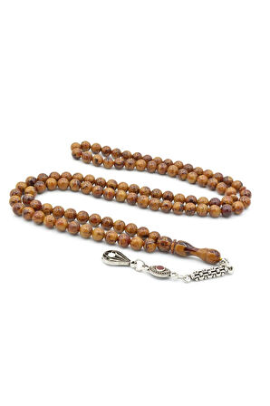 Küre Kesim 99 luk Hareli Kahverengi Beyrut Kehribar Tesbih