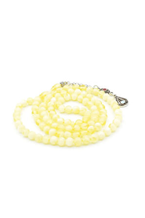 Küre Kesim 99 luk Sarı Beyaz Beyrut Kehribar Tesbih