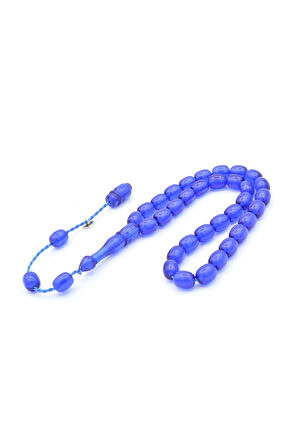 Şükrü Baba İmzalı Kapsül Bilek Boy Lacivert Katalin Tesbih