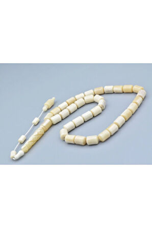 Usta İşi İmamesi Oymalı Kapsül Kesim İri Boy Balina Kemiği Tesbih