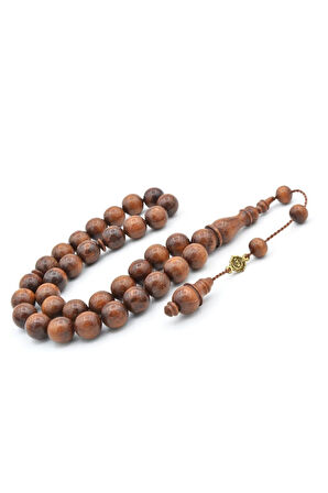 Usta İşi İmzalı Küre Kesim İri Boy Yılan Ağacı Tesbih