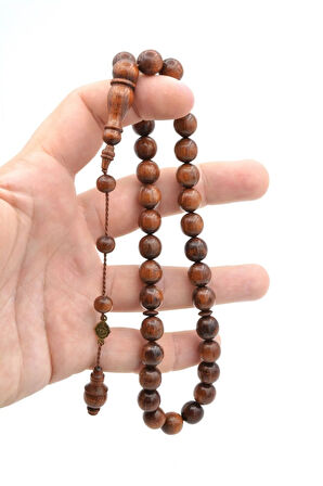 Usta İşi İmzalı Küre Kesim İri Boy Yılan Ağacı Tesbih